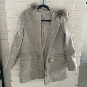 J Crew Hooded Winter City Coat